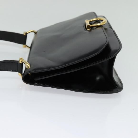 CELINE Shoulder Bag Leather Black Gold - Picture 4 of 12